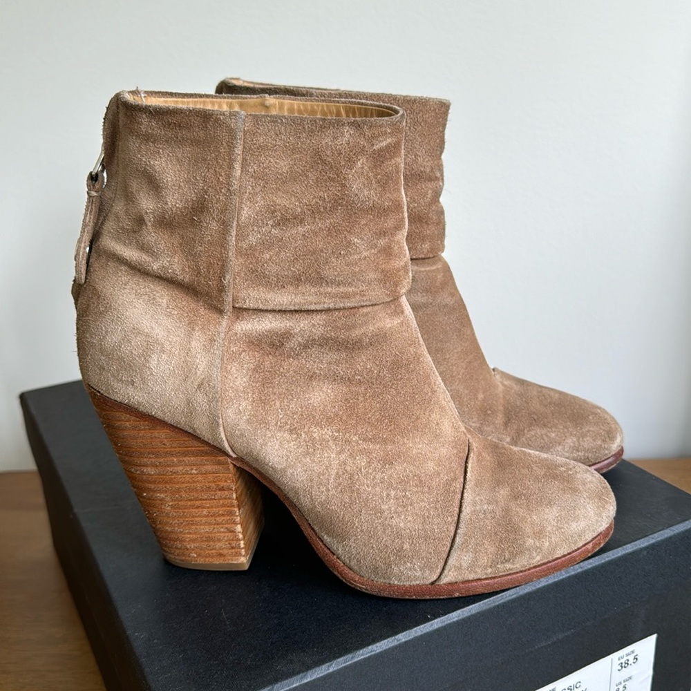 rag & bone Classic Newbury Boots in Camel Suede 8.5